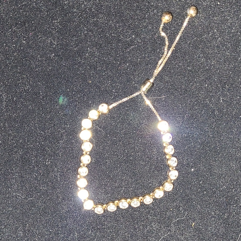 Premier Designs - gold, adjustable, tennis bracelet